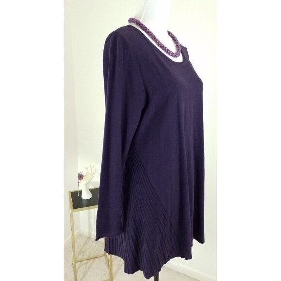 Style & Co.Woman~Plus Size 0X~Dark Grape High Low  Blouse Tunic NWT $56.50 - Picture 7 of 10